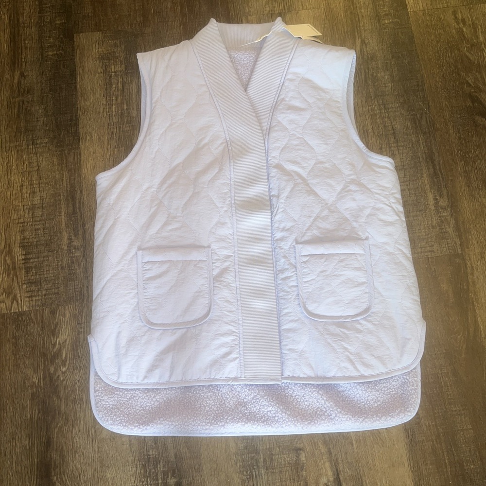 NEW Westbound~XL~Reversible Women's Vest purple Heather Sherpa Dillards